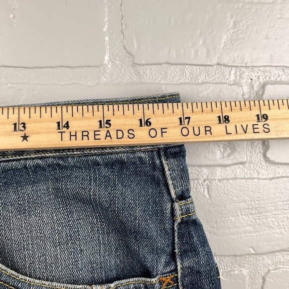 Sean John Jeans Men‎ 34Wx33L Blue Relaxed Straight High Rise Distressed Denim - Picture 8 of 15